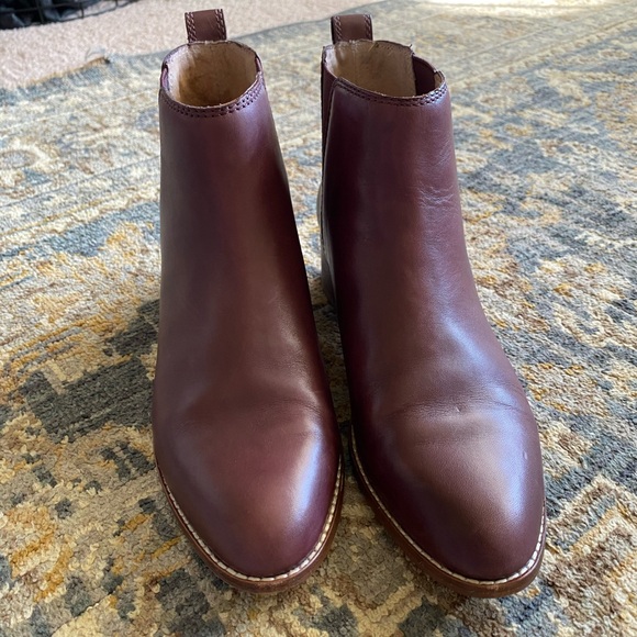Madewell Burgundy Carina Ankle Boot - Picture 2 of 5